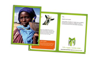 Consulta George Bernard Lleno Formatos de tarjetas de Algo más que un regalo | Oxfam Intermón